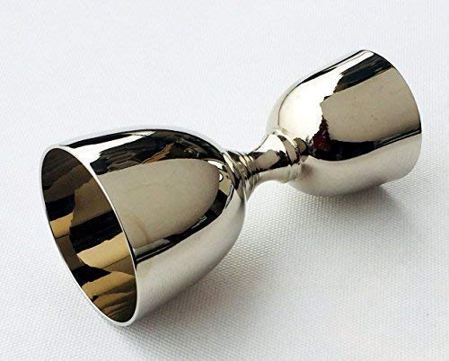 NJ Double Jigger, Electro Plated Nickel Silver with Chrome Finish Cup - Image 4