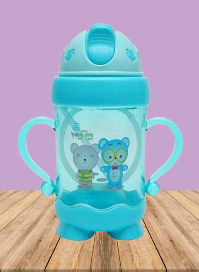 أليا زجاجة رضاعة للأطفال من Alya The Cheeky Kidzz Premium بسعة 250 مل، مزودة بماصة، مناسبة لإطعام الأطفال بالماء والحليب والسوائل (التصميم 604). - Image 5
