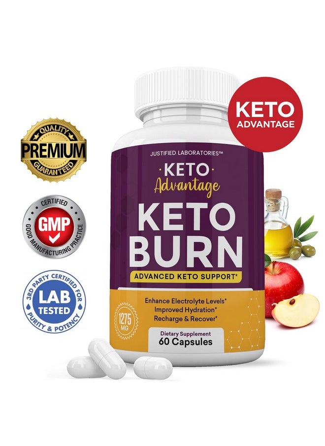 (3 Pack) Keto Advantage Keto Burn Pills 1275MG New & Improved Formula Contains Apple Cider Vinegar Extra Virgin Olive Oil Powder Green Tea Leaf 180 Capsules - pzsku/Z3CD7C1E55EAB291339CEZ/45/_/1740202522/135d1981-728d-49fe-b2e2-82efdd284563