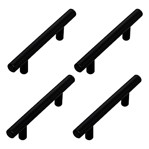 Atlantic Cabinet Pull Handle Black Coated, Total Length 10 inch, Hole-to-Hole 192 mm, Pack of 4 - Image 1