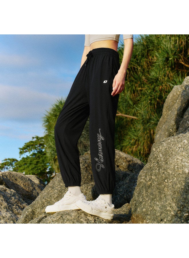 إكستيب 【الإصدار الثالث من Mianmian Ice】بناطيل الحماية من الشمس للنساء، بناطيل الصيف خفيفة الوزن المحبوكة، بناطيل الرياضة القابلة للتنفس والمريحة للبشرة في الهواء الطلق - Image 3