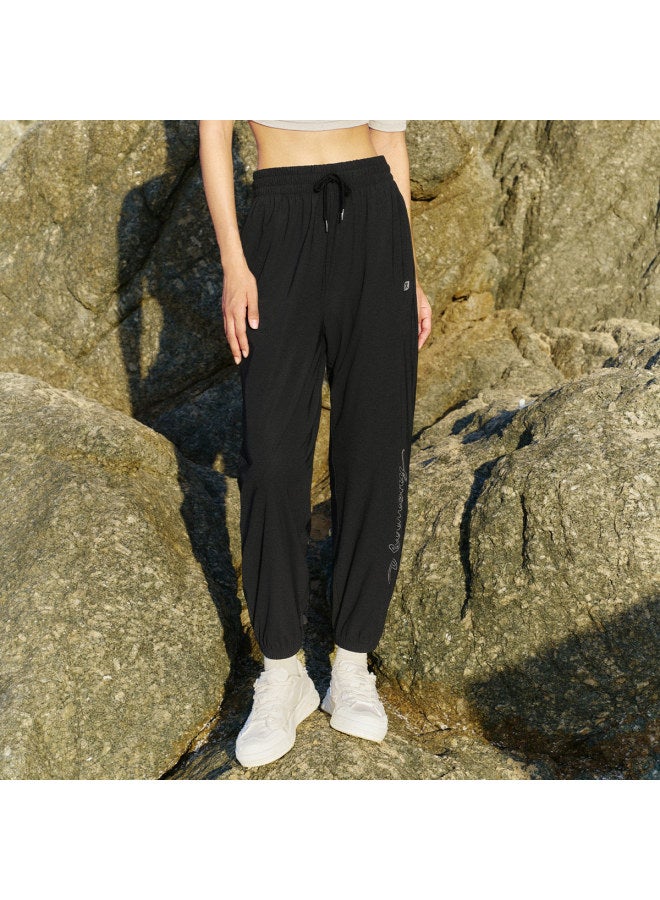 إكستيب 【الإصدار الثالث من Mianmian Ice】بناطيل الحماية من الشمس للنساء، بناطيل الصيف خفيفة الوزن المحبوكة، بناطيل الرياضة القابلة للتنفس والمريحة للبشرة في الهواء الطلق - Image 4