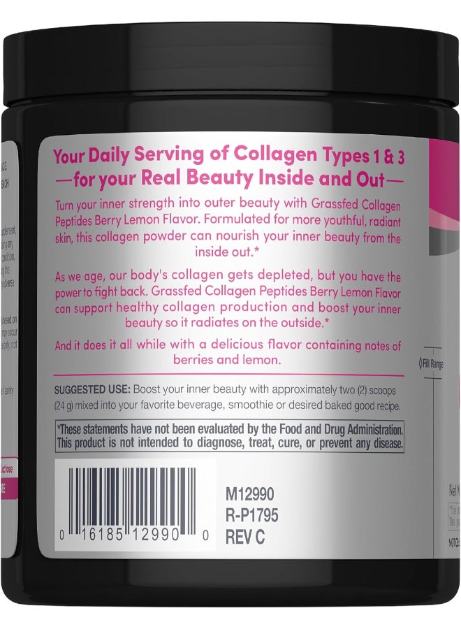 NEOCELL Super Collagen Peptides Powder Type 1 And 3 190 G Berry Lemon Flavour - Image 3