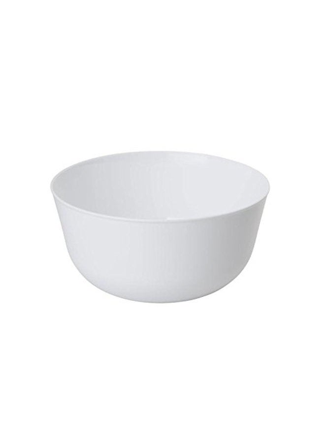 Trendables ™ Premium Trend White Plastic Bowls, Disposable Food Grade Plastic Bowls - 40 Pack - Image 1