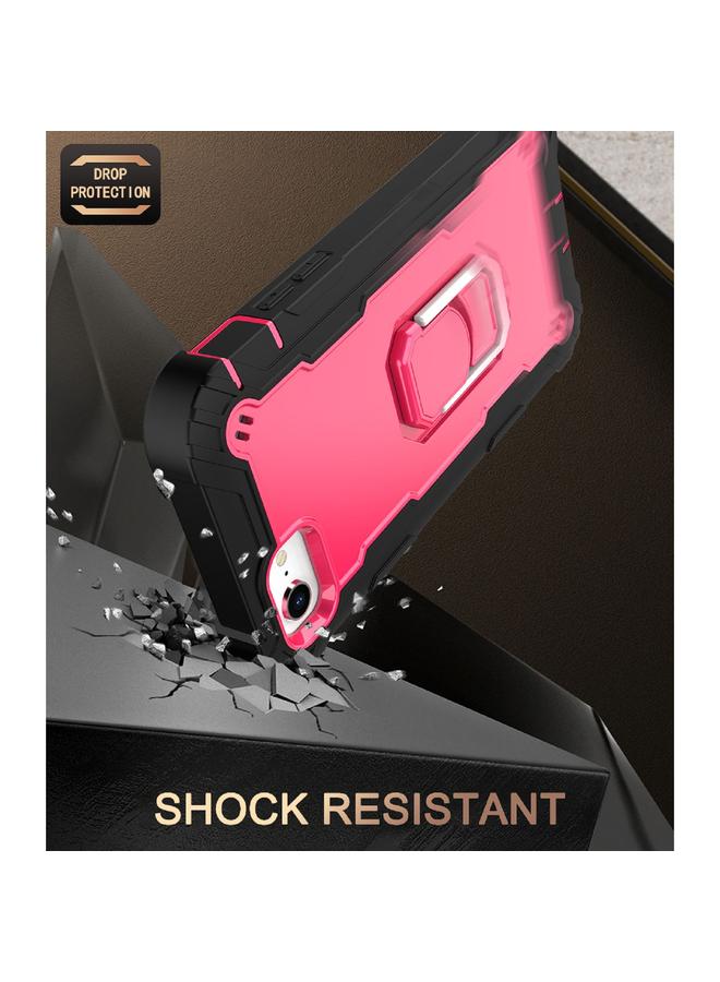 S-TOP Case For iPhone SE 2022 / SE 2020 / 8 / 7 PC + Rubber 3-layers Shockproof Protective Case with Rotating Holder - Image 5