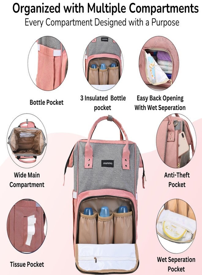 MAMMA Diaper Bag for Mothers for Travel | Baby Bag for Mother Travel, Diaper Bags for Mom and Hospital Bag for Delivery Women Includes Small Diaper Handbag for Day Outings with 9 Month Warranty - Image 3