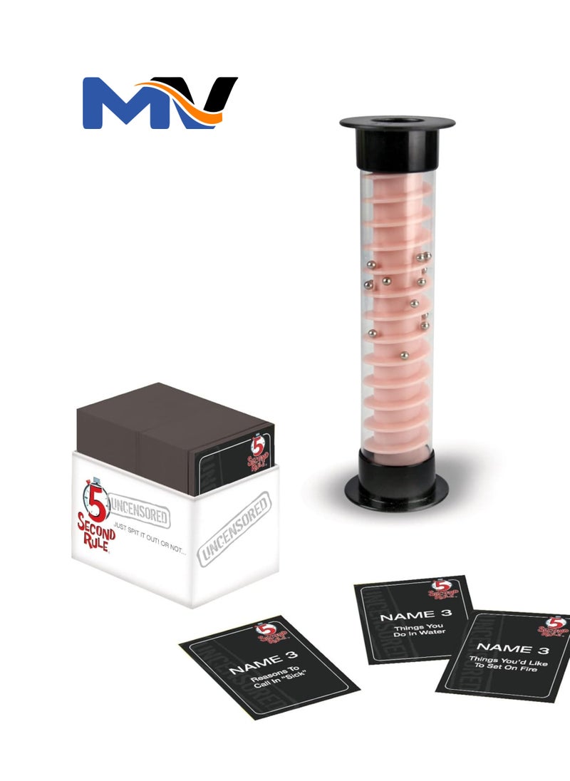 MAGIC VAULT - 5 Second Rule Uncensored - Fun Card Game for Game Night with Friends - for Ages 17 and Up - Image 1