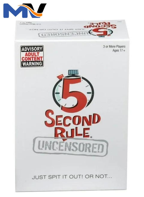 5 Second Rule Uncensored - Fun Card Game for Game Night with Friends - for Ages 17 and Up