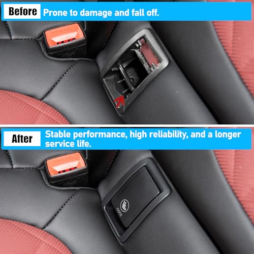 Jaronx Compatible with BMW Child Seat Anchor Cover X6 G06 20202025 ISOFIX Rear Seat Latch Anchor Cover for BMW X6 G06 52207939540 52207948756 - Image 3