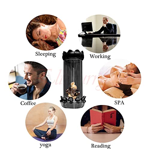 ELISBURRY®Ceramic Back Flow Incense Holder Glass Ganesha Incense Burner with 30 Back Flow Incense Cones for -Pooja,Meditation,Prayer,Aromatherapy Ornament Home Decor-1-Pcs/30 Cones -DN-MA-304 - Image 5
