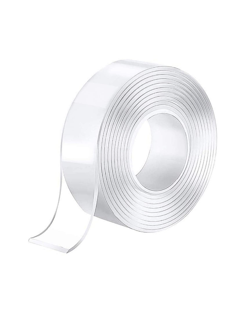 Excefore no Adhesive Tape Nano Tape Multipurpose Double Sided No-Trace Removable Glue Tape Washable Strong Gel Anti-Slip Fixed Adhesive Transparent Multifunctional Nano Tape - Image 1