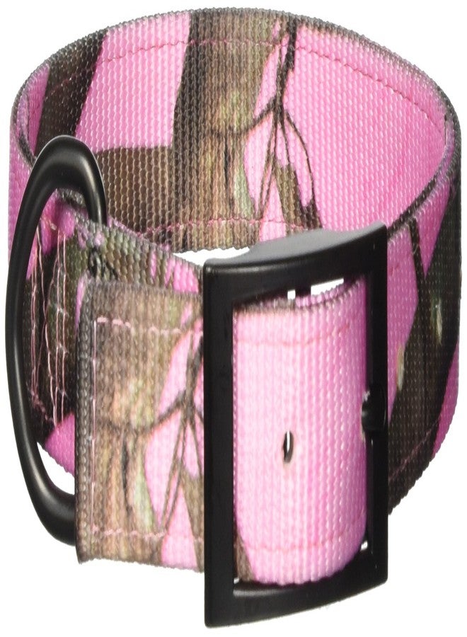 OmniPet Realtree APC Pink Camo Dog Collar – 1" Wide Regular Buckle, Fits 14"- 18" Neck Sizes, 21" Overall Length, Heavy Duty Nylon, Black Hardware, Made in USA - Image 2