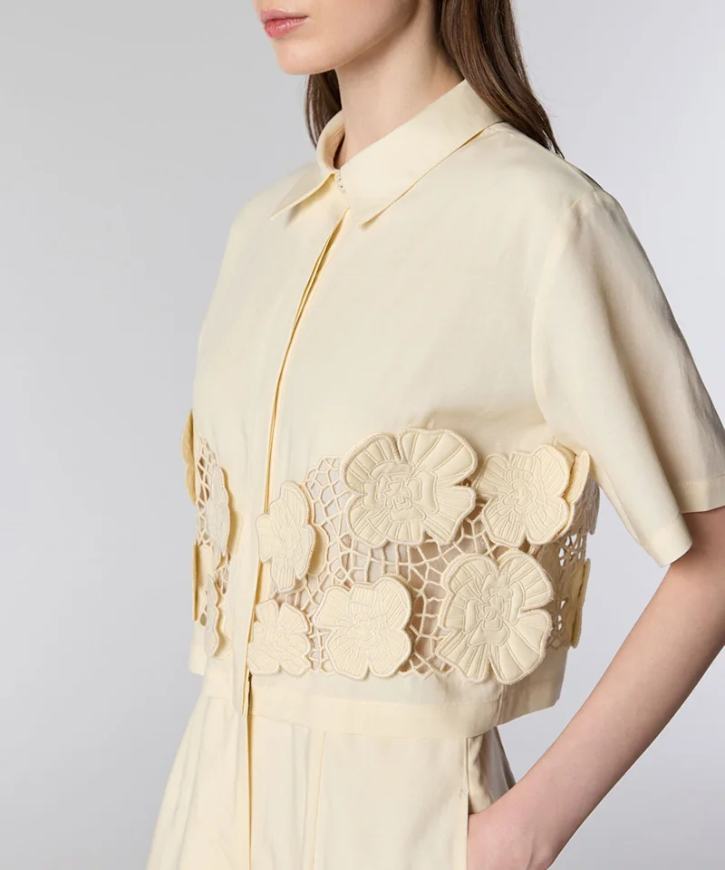Ipekyol  Floral Applique Wide Leg Jumpsuit for Women | Best Price UAE