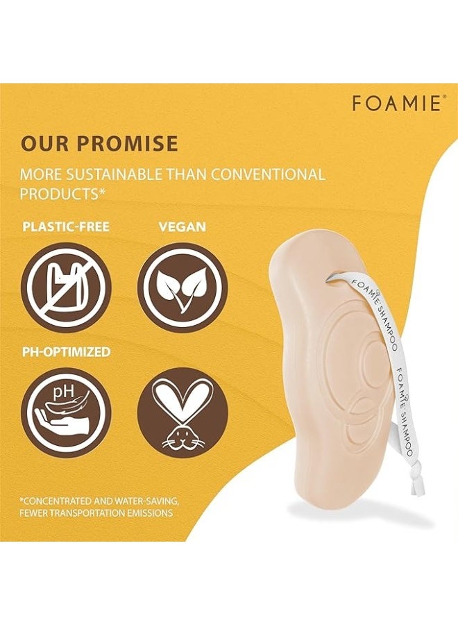 FOAMIE Argan Oil Shampoo Bar for Dry & Frizzy Hair - Image 4