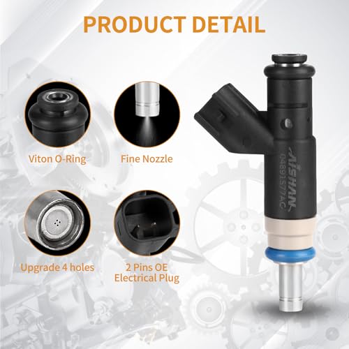 AISHAN 4PCS Fuel Injectors 4 Holes Compatible with Dodge Avenger Caliber Journey for Chrysler 200 20112014 Sebring 20072010 for Jeep Patriot Compass 20072017 L4 20L 24L Replace 04891577AC - Image 3