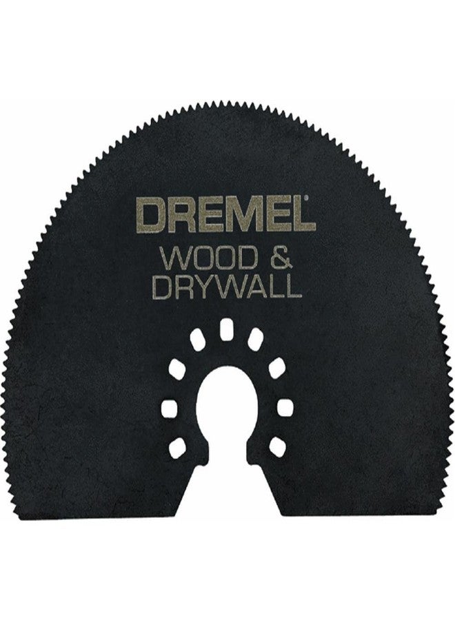 درمل شفرة المنشار المتذبذبة هاف مون من دريميل MM450 مالتي-ماكس - ملحق أداة متذبذبة - مثالية لقطع الخشب والجدران الجافة - تركيب سريع عالمي، لون أسود