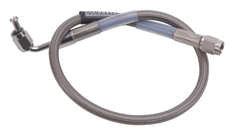 Edelbrock/Russell 655060 Competition -3AN to Straight -3AN 90-Degree Hose - 24" - Image 1