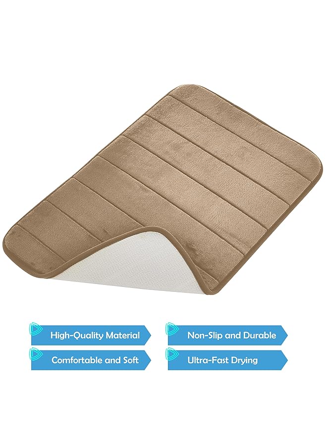 هوم برو سجادة حمام تابات بنية اللون 40×60 سم - Image 4