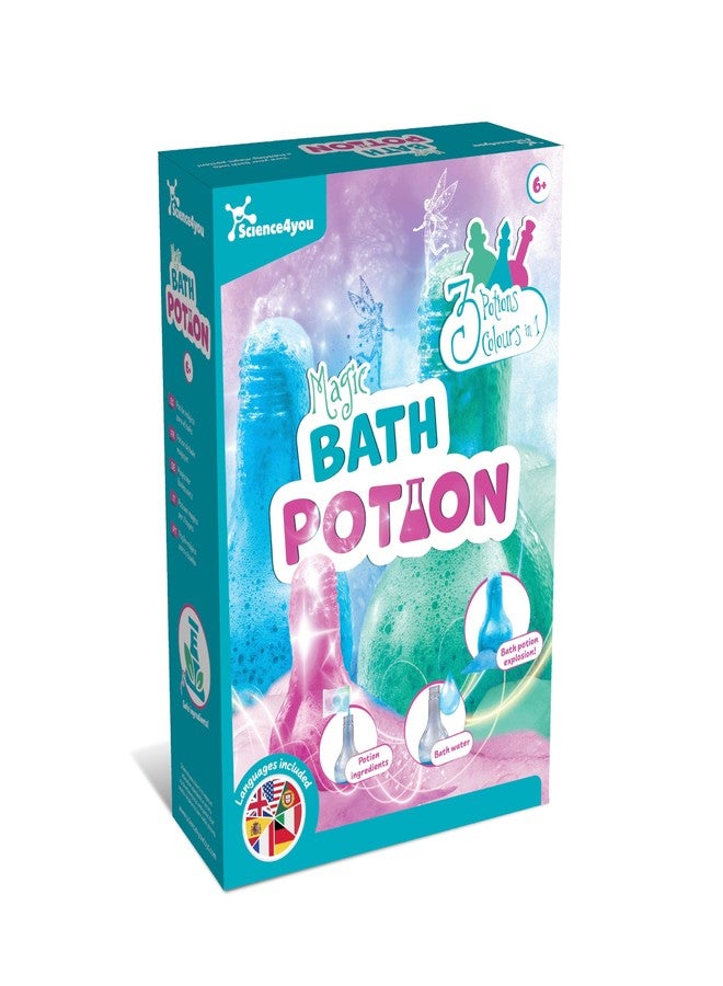 Science4you Bath Potions for Kids +6 - Potions Making Kit, Bath Bombs, Educational Science Kits: 3 Bath Experiments, Stem Toys, Cosmetic Gift Ideal to Birthday, Easter, Christmas for Girls Age 6 7 8+ - Image 1