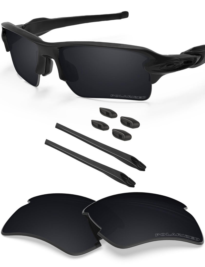 BLAZERBUCK Polarized Replacement Lenses for Oakley Flak 2.0 XL OO9188- Black - Image 1