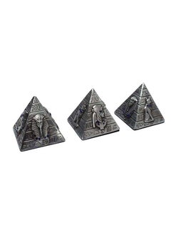 immatgar pharaonic Pyramid From Metal ancient Egyptian souvenirs gifts for women and men Home Décor Sculpture Pharaohs (Silver - 3.5 CM Height) - pzsku/Z3CD8A8FD4ECAD451D1C7Z/45/_/1732453117/195a60e0-1970-42dd-aa48-29377c8566d7