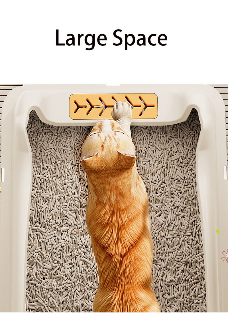 Kidle Stainless Steel Cat Litter Box Metal Cat Litter Box Tray with High Wall Sides Easy to Clean  - Image 4
