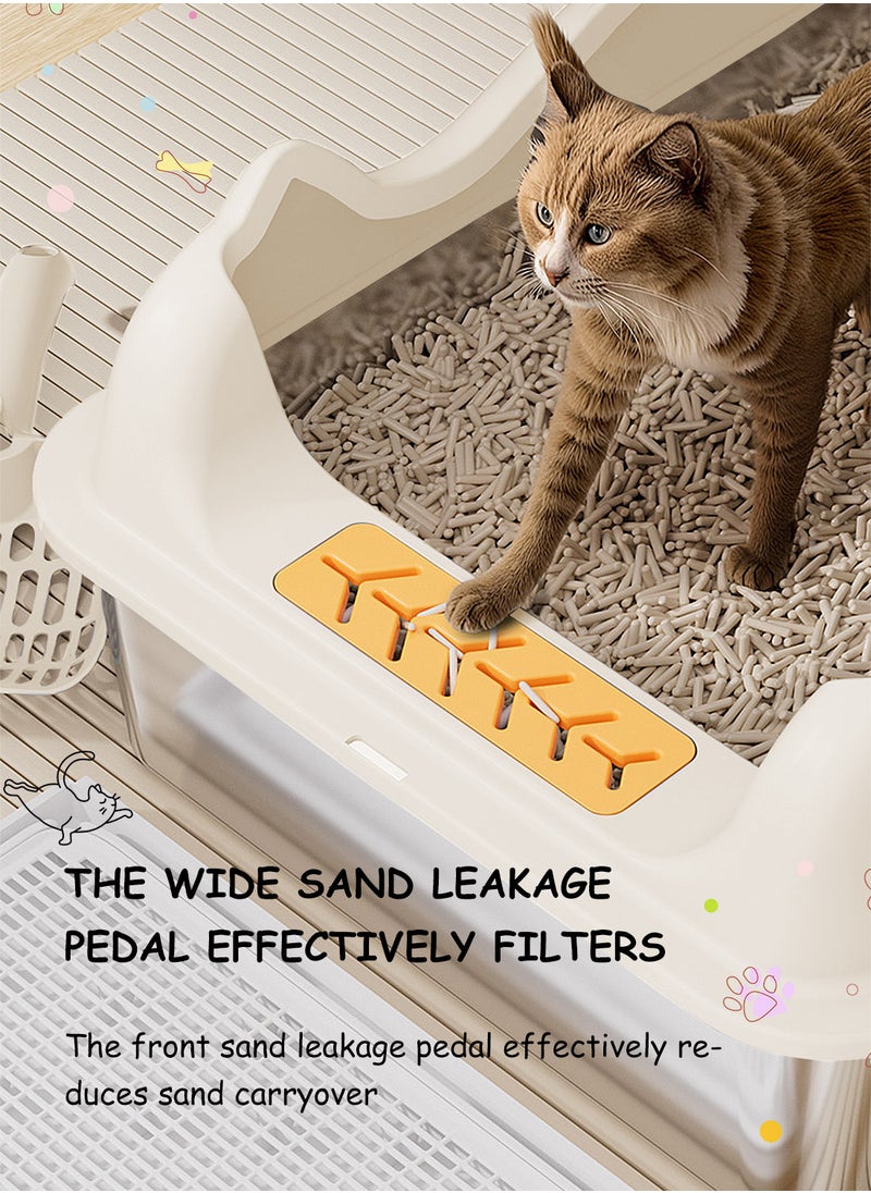 Kidle Stainless Steel Cat Litter Box Metal Cat Litter Box Tray with High Wall Sides Easy to Clean  - Image 3
