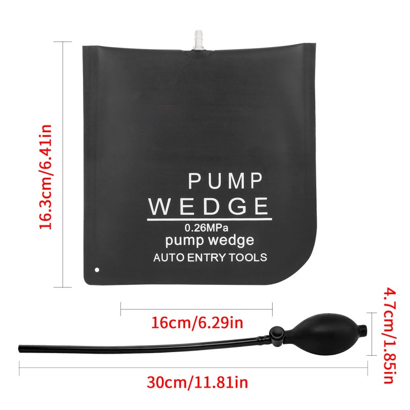 Cross-Border Pdr Tool Aluminum Alloy Door and Window Installation Air Bag Thickeneded Anti-Slip Air Cushion Positioning Protection Car Repair Home(Black square airbag 16*16cm) - Image 1