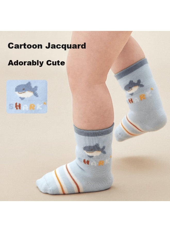 Barbie Baby Socks Boys Cotton Mid-calf Socks 0-6 Months Newborn Seamless Long Socks Spring Autumn Winter - Image 2