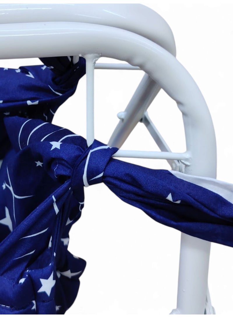 RIVAL Portable Baby Cradle with Durable Metal Frame - Soothing Manual Swing Bed for Infants & Newborns - Lightweight & Easy to Assemble - Image 4