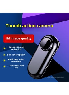 Generic Thumb Sports Camera 4K HD Convenient Motorcycle Riding Shooting Recorder Video Artifact Back Clip Camera-Body Color:Back Clip  32g Memory Card  - Image 1