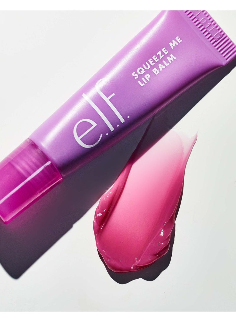 elf Squeeze Me Lip Balm, Moisturising Lip Balm For A Sheer Tint Of Colour Infused With Hyaluronic Acid, Grape - Image 3