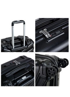 Hard Case Travel Bag Cabin Luggage Trolley TPO Lightweight Suitcase 4 Quiet Double Spinner Wheels with TSA Lock KK30 Black - pzsku/Z3CD91DA3C11DBCB1CF02Z/45/_/1692680828/112d192e-f8c9-471a-b012-15a8dffdb4ee