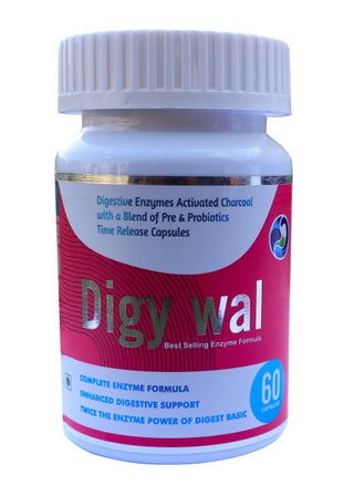 Digy Wal Digestive Enzymes Activated Charcoal With A Blend Of Pre And Probiotics Time Release Capsules - pzsku/Z3CD961466CA3A2198AC8Z/45/1746420440/322be793-ae98-4854-92d5-54fa4956ea8a