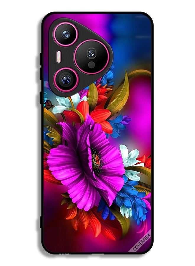 Covernex Huawei Pura 70 Protective Case Cover HD Flowers Art - Image 1