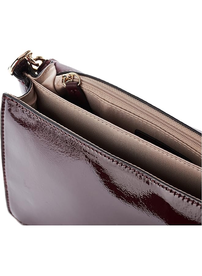 ناين ويست حقيبة كاثي كروس بودي ذات غطاء منسوج بلون ميرلو - Image 5