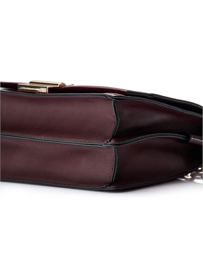 ناين ويست حقيبة كاثي كروس بودي ذات غطاء منسوج بلون ميرلو - Image 3