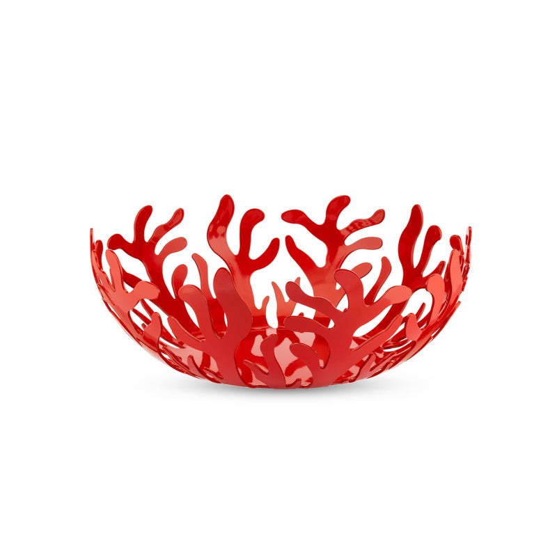 ALESSI Alessi ESI0129 R Mediterraneo Fruit Holder in Stainless Steel Colored with Epoxy Resin Red 