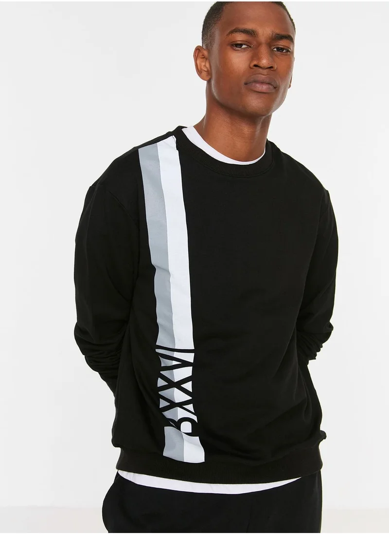 trendyol Vertical Stripe Sweatshirt