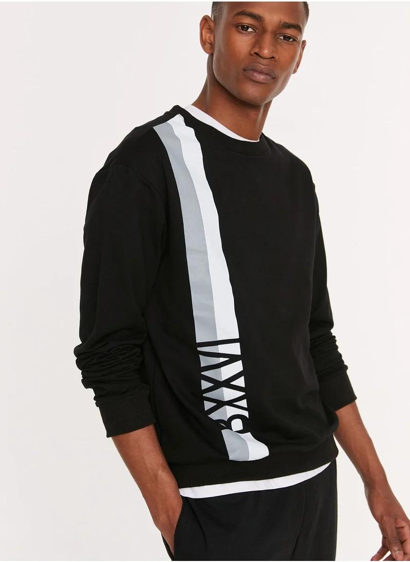 trendyol Vertical Stripe Sweatshirt