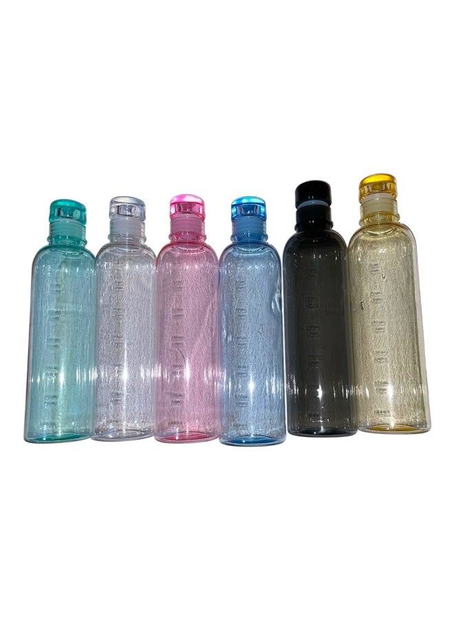Leak Proof Acrylic Water Bottle with Time Marker, Multi Color - Image 5