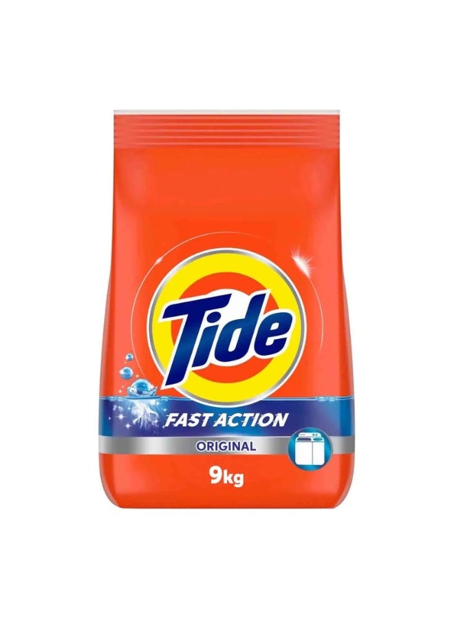Tide Semi Automatic Fast Action Original Laundry Detergent Powder – 9 Kg - Image 1