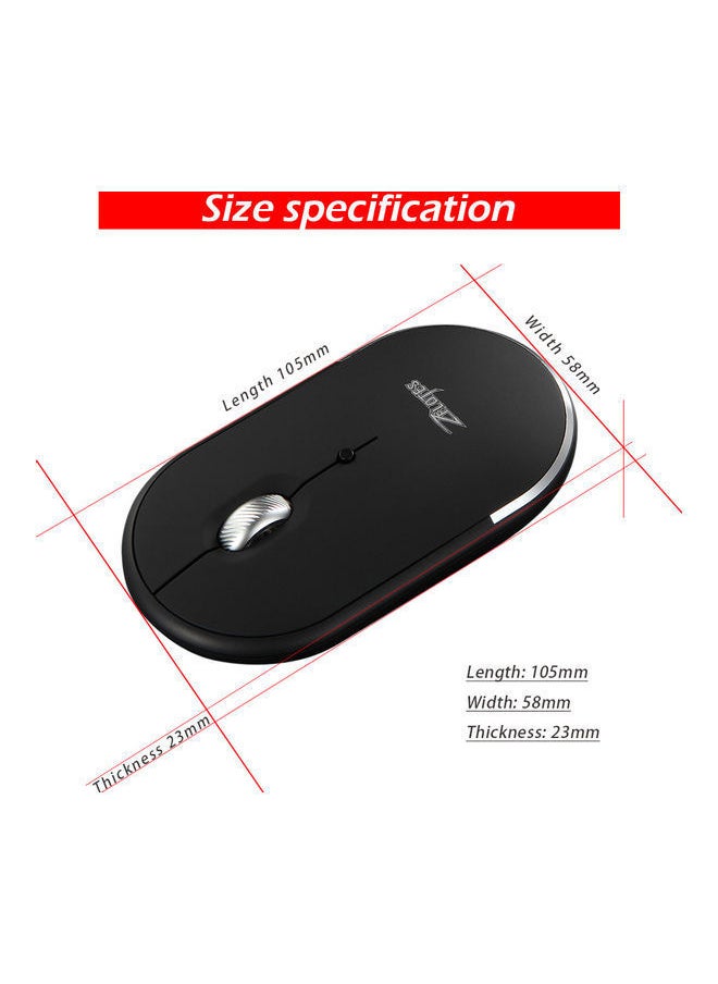 NIBEMINENT F11 Three Mode Bluetooth Mouse White  - Image 5