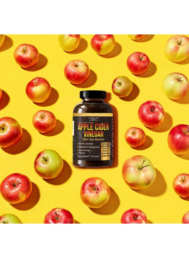 Intentionally Bare Organic Apple Cider Vinegar Capsules with The Mother - Keto Apple Cider Vinegar Capsules - ACV Capsules for Keto Cleanse & Healthy Diet 1575mg - 120 Capsules - Image 3