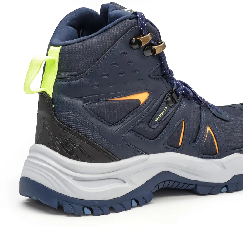 Asian Navy Orange Trekking Shoes for Men and Boys