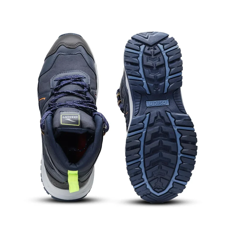 Asian Navy Orange Trekking Shoes for Men and Boys