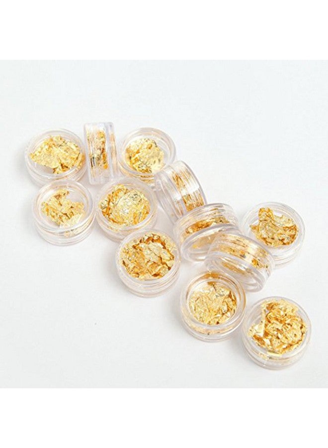 مينجين مسمار الفن الترتر الذهب والفضة Paillette فليك رقاقة احباط الاكريليك الأشعة فوق البنفسجية هلام ديكور مائي - Image 4