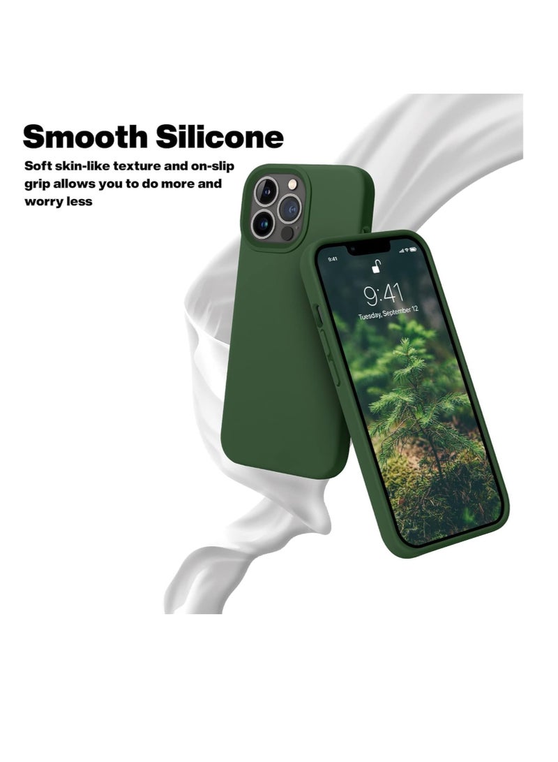 Square Silicone Case Compatible with iPhone 11 Pro Max Case, Liquid Silicone Slim Fit Case (Individual Protection for Each Len) for iPhone 11 Pro Max 6.5" (Clover Green) - Image 2