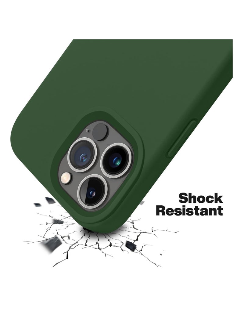 Square Silicone Case Compatible with iPhone 11 Pro Max Case, Liquid Silicone Slim Fit Case (Individual Protection for Each Len) for iPhone 11 Pro Max 6.5" (Clover Green) - Image 3