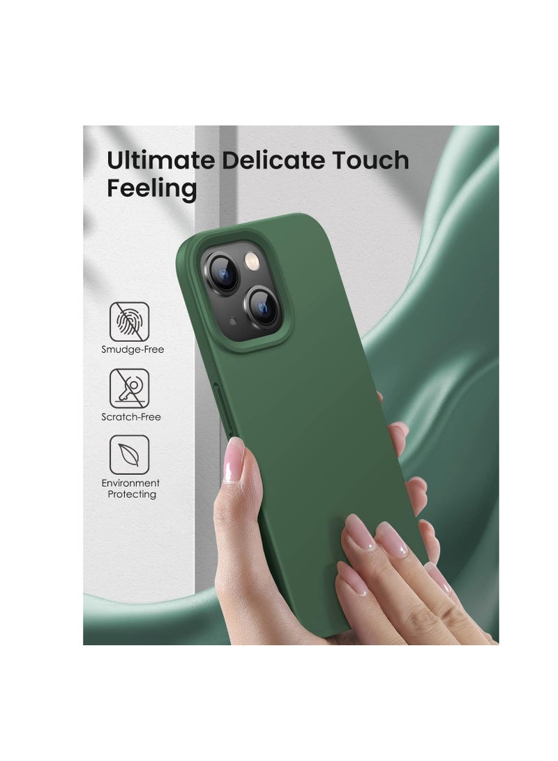 Square Silicone Case Compatible with iPhone 11 Pro Max Case, Liquid Silicone Slim Fit Case (Individual Protection for Each Len) for iPhone 11 Pro Max 6.5" (Clover Green) - Image 4